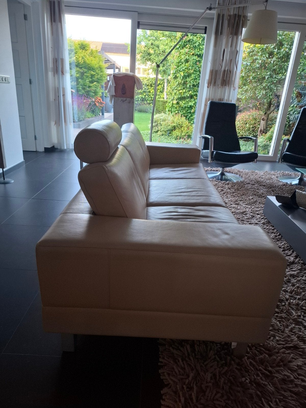 pode leolux bank met loveseat in goede staat, Huis en Inrichting, Ophalen, 75 tot 100 cm