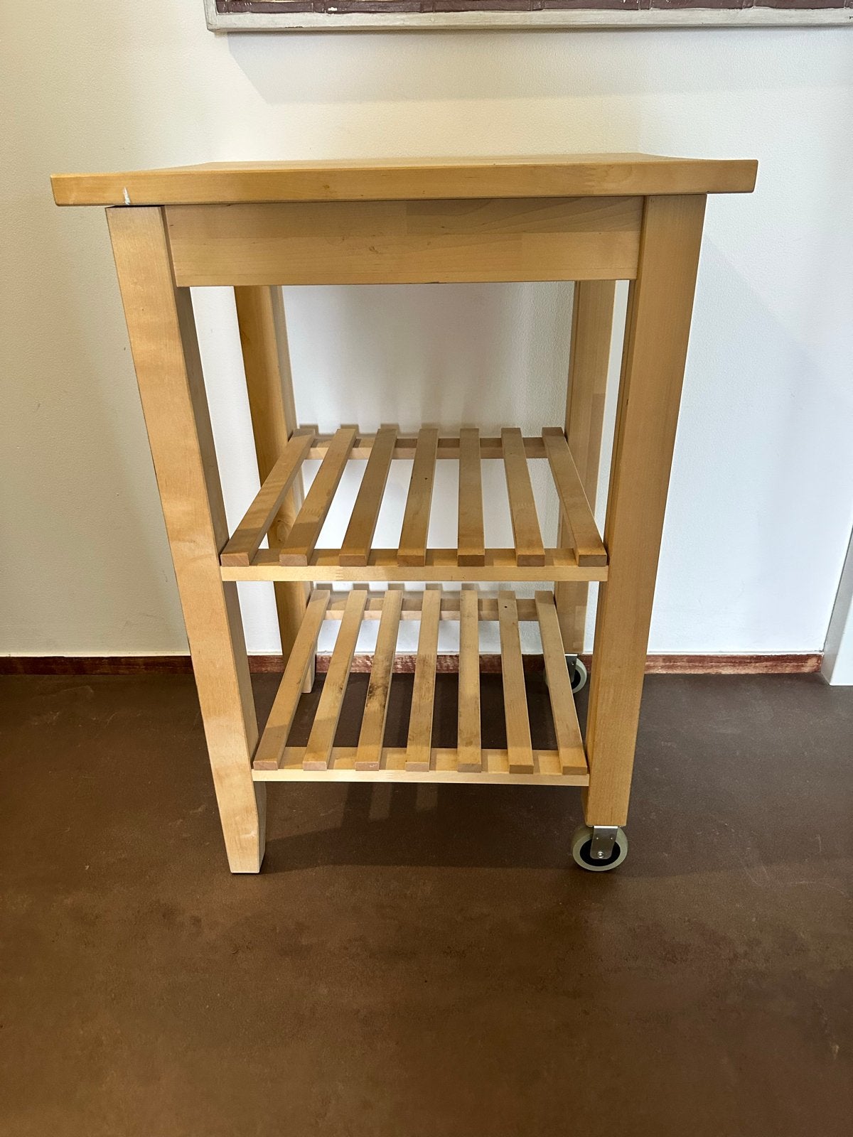 Handige Keukentrolley - 85x57x50cm, Beige, Gebruikt, Hout, Keukentrolley