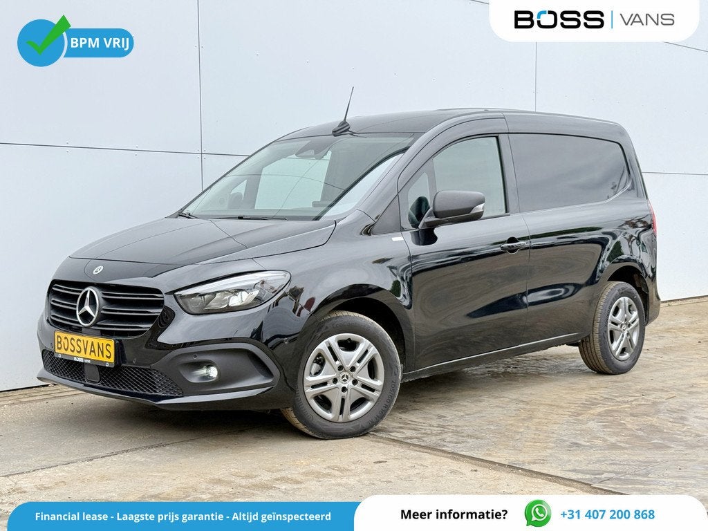 Mercedes-Benz Citan 110 CDI Automaat L1 Airco Carplay Cruise, Auto's, Stof, Gebruikt, Zwart, Zwart