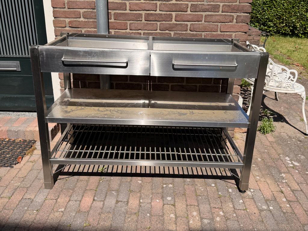 Ikea rvs keukenmeubel zonder blad, Ophalen, Gebruikt, 100 tot 150 cm, Minder dan 100 cm