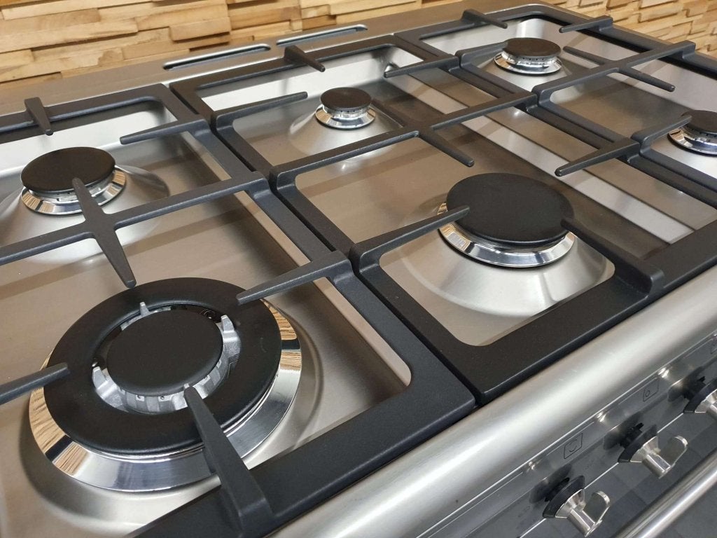 🔥SMEG Fornuis 90cm breed RVS 1 elektrische oven 6 pits, Witgoed en Apparatuur, Fornuizen, Niet ingevuld, 60 cm of meer, Niet ingevuld