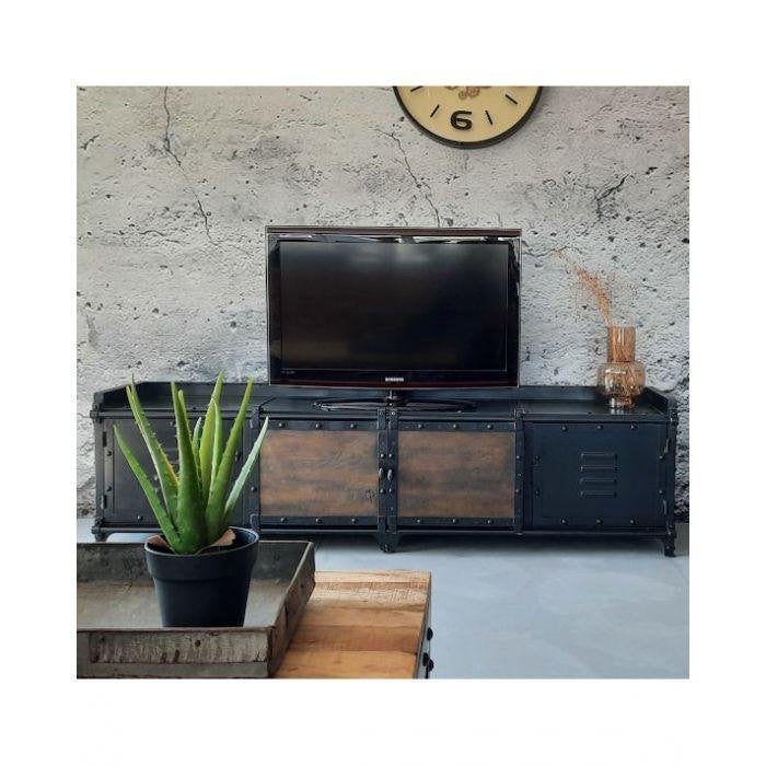 Industrieel (TV) meubel, S&P lifestyle, 150 tot 200 cm, Nieuw, Info@stoerenpuurlifestyle.nl