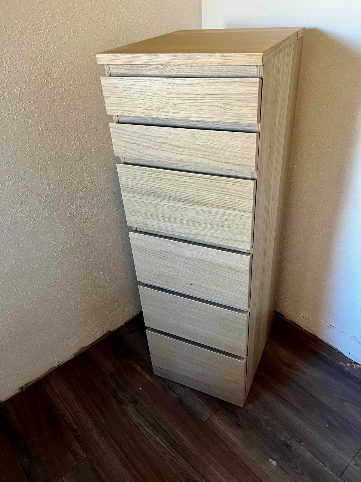IKEA Malm ladekast 6 lades, nagenoeg nieuw, 48x40x123cm, Ophalen, Minder dan 50 cm, 5 laden of meer, 100 tot 150 cm