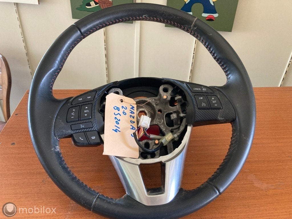 Stuur leder Mazda 3 III ('13-'19), Gebruikt, Ophalen of Verzenden, Mazda, Mazda