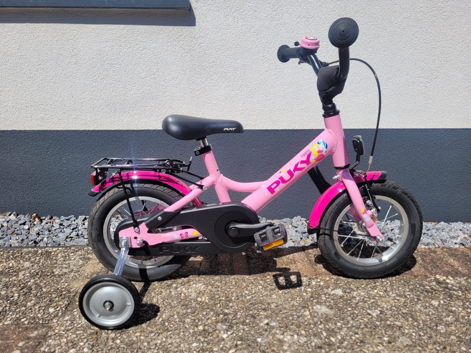 Puky Youke roze 12 inch kinderfiets inclusief zijwielen, Ophalen, Zijwieltjes, Puky, Minder dan 16 inch