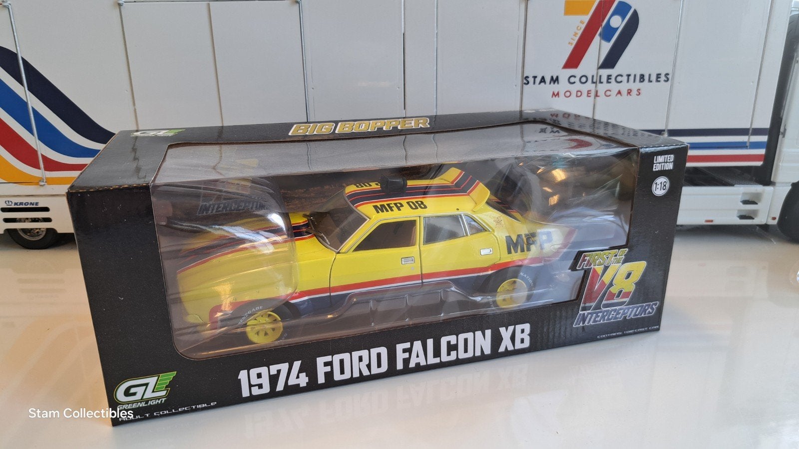 Greenlight Ford Falcon V8 Interceptor Big Bopper Mad Max, Overige merken, Auto, Ophalen of Verzenden, Zo goed als nieuw