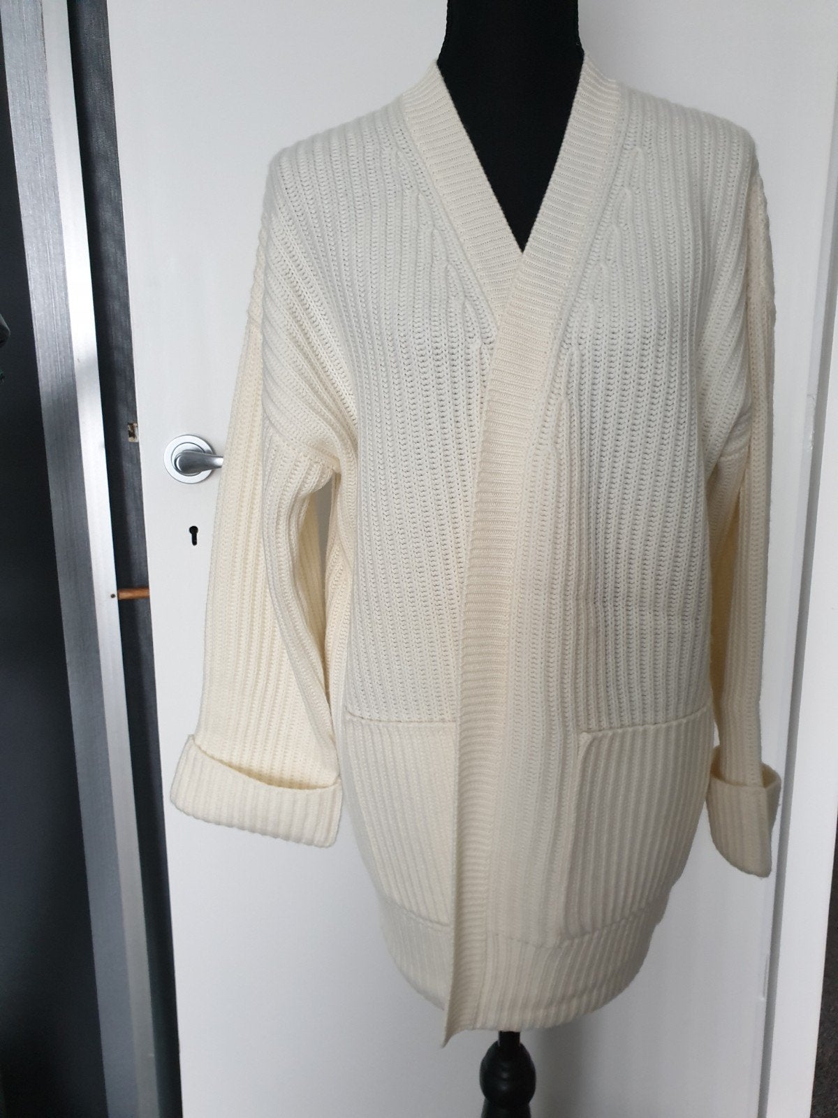 Repeat wollen / cashmere vest maat 38 (42/44), Kleding | Dames, Repeat, Verzenden, Wit, Maat 42/44 (L)