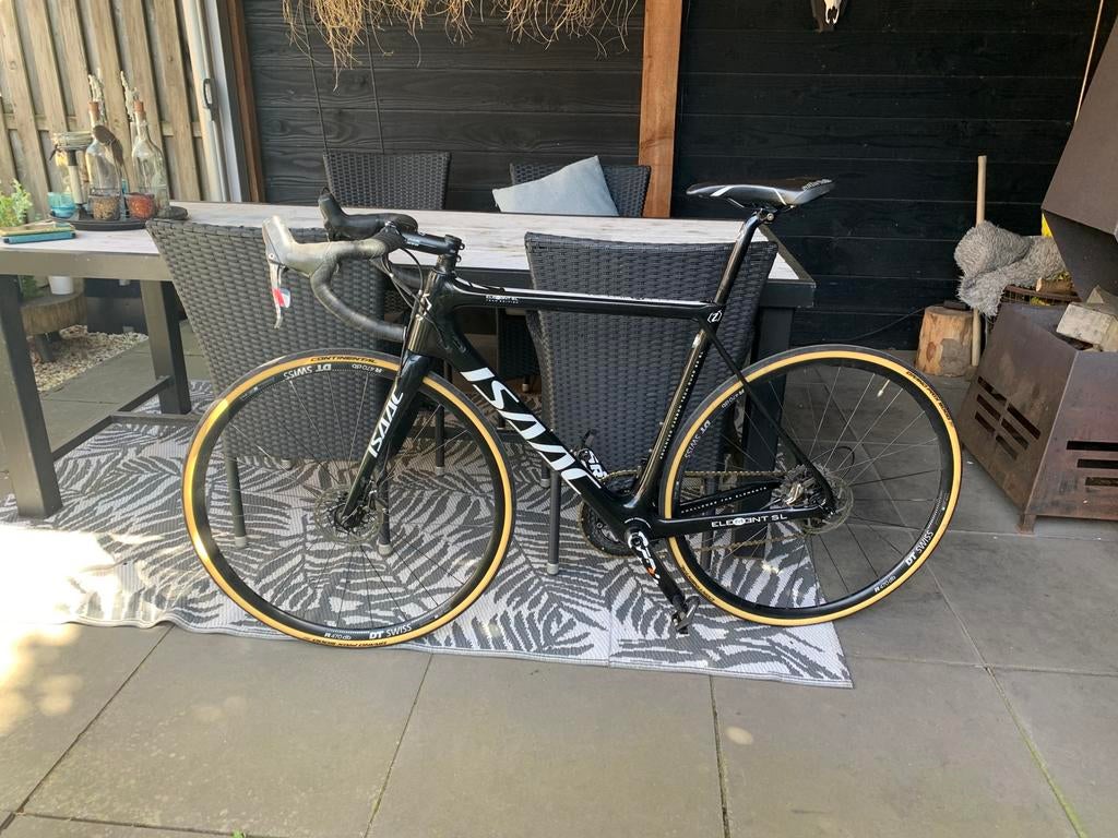 Te koop ISAAC Element SL 52cm zwart carbon, Fietsen en Brommers, Fietsen | Racefietsen, 28 inch, Gebruikt, Carbon, Meer dan 20 versnellingen