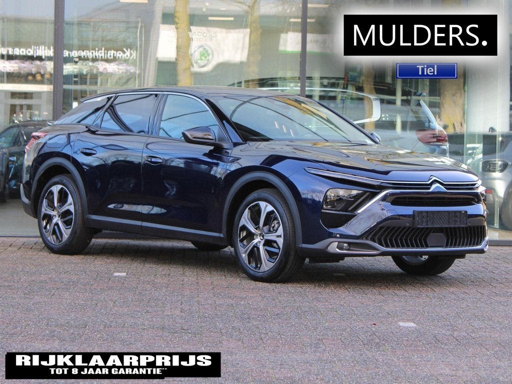 Citroen C5 X HYBRID 145 MAX VOORRAAD KORTING, Auto's, Citroën, Euro 6, 1199 cc, Leder, Nieuw
