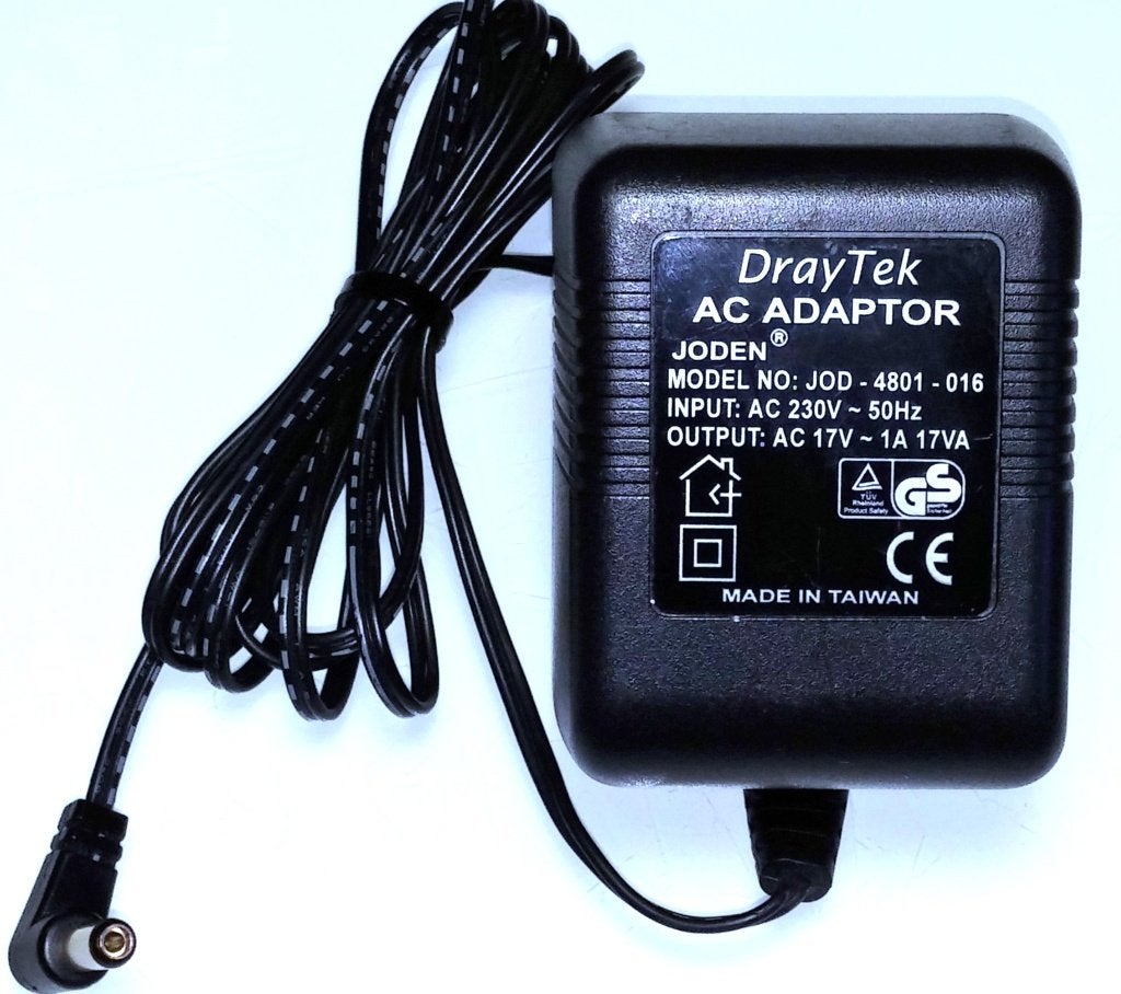 Draytek JODEN JOD-4801-016 17V 1A AC~AC Wisselstroom Adapter, Ophalen of Verzenden, Zo goed als nieuw