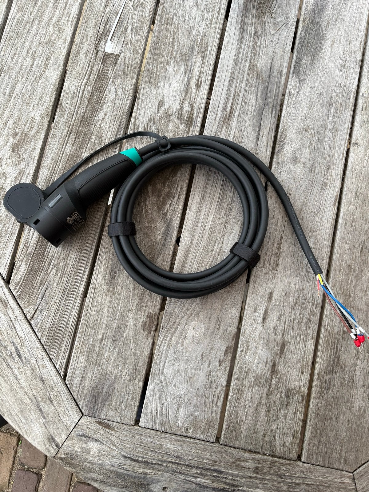 Laadkabel 5 meter met open eind voor laadpaal, Auto diversen, Laadpalen, Ophalen of Verzenden, Nieuw, Laadkabel