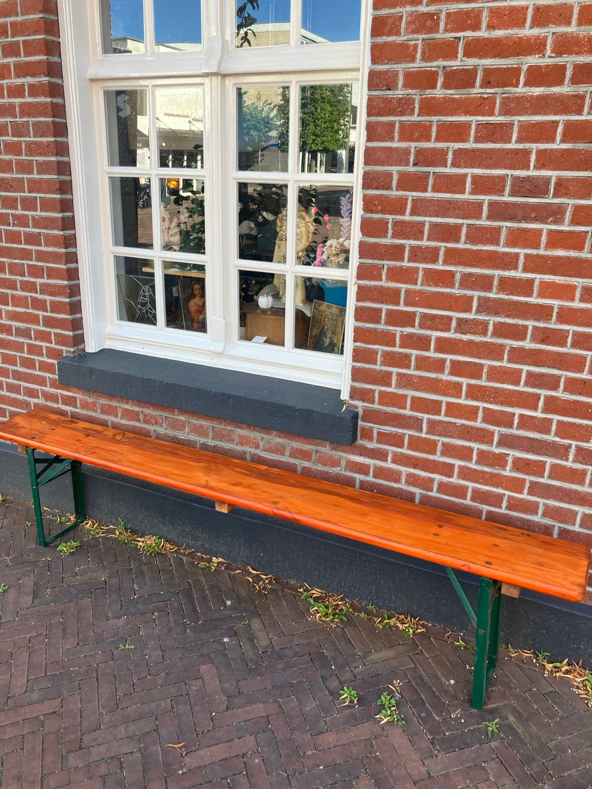 Bierbank - Stevige houten bank voor gezellige momenten, Ophalen, Gebruikt, Hout