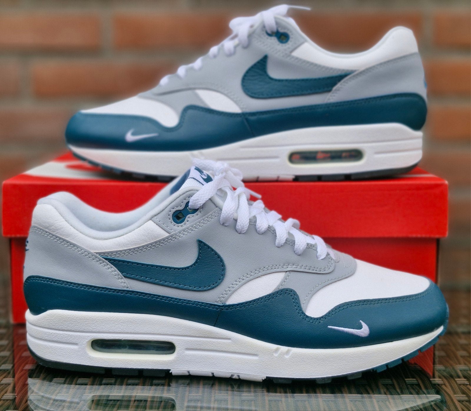 Nike air max 1 LV8 Dark teal green 44.5, Kleding | Heren, Overige kleuren, Nike, Ophalen of Verzenden, Sneakers of Gympen
