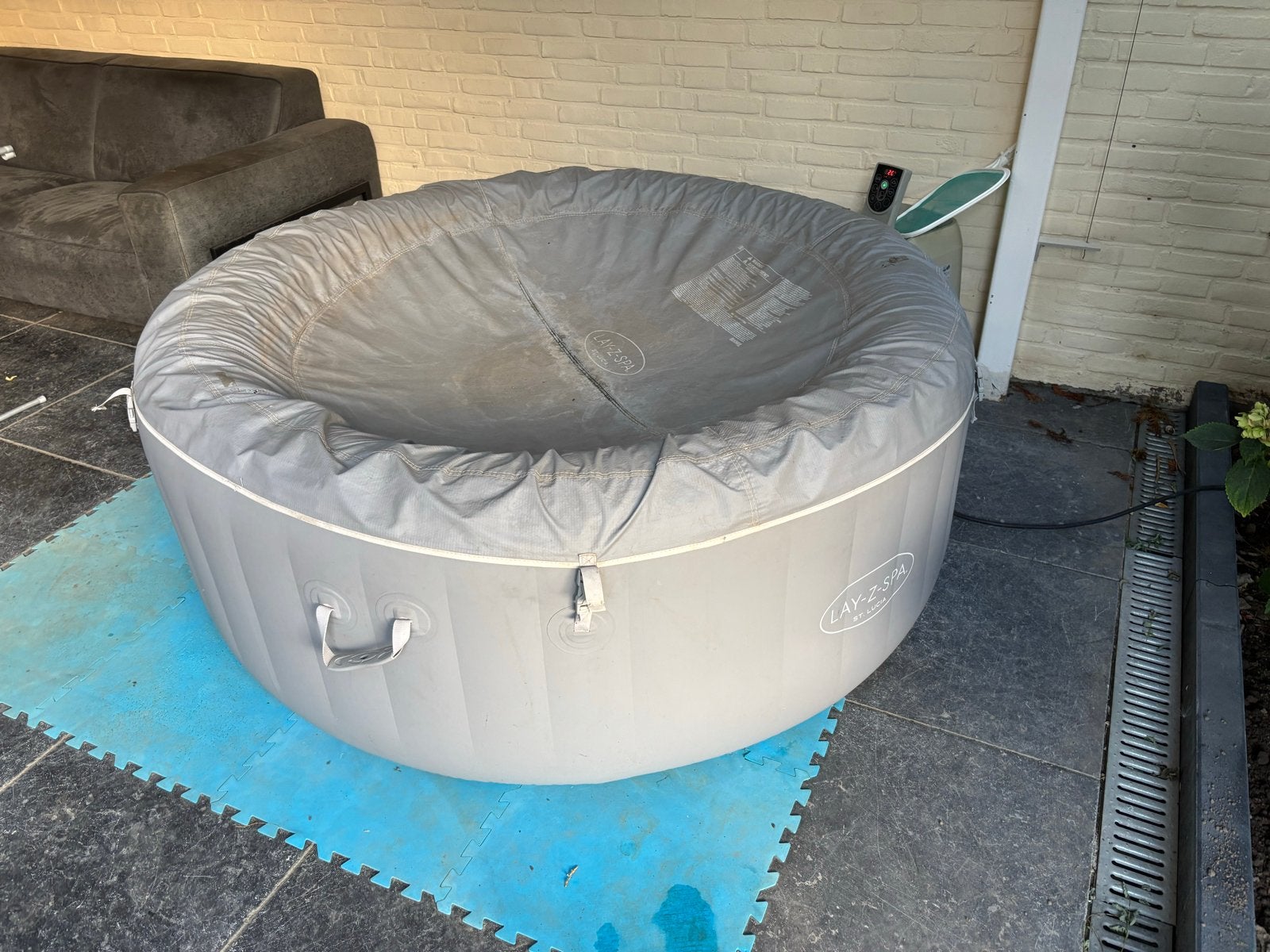 Lay-Z-Spa Jacuzzi, Ophalen, Gebruikt, Afdekzeil, Opblaasbaar