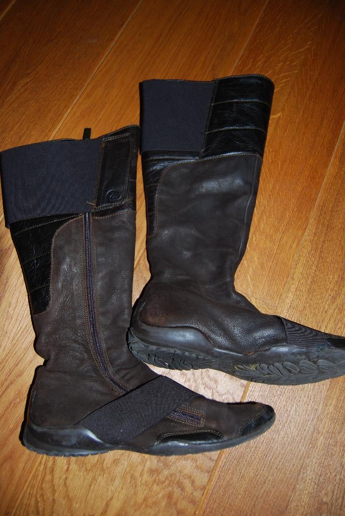 Bruine leren laarzen, maat 37, Why Not, Hoge laarzen, Bruin, Ophalen of Verzenden, Gedragen