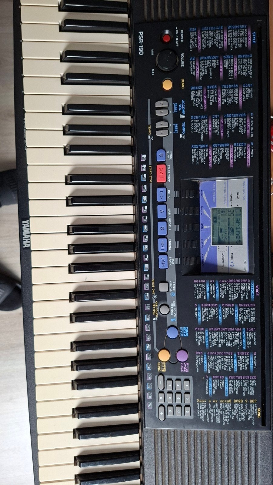 yamaha PSR 190, Muziek en Instrumenten, Keyboards, Ophalen, Gebruikt, 61 toetsen, Yamaha