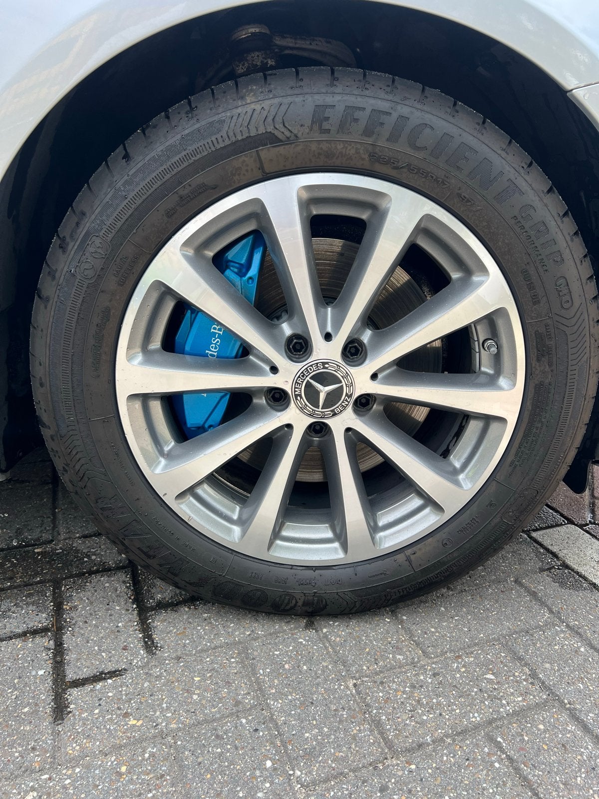 Mercedes-Benz 17 inch velgen met Zomerbanden, Ophalen, Gebruikt, Banden en Velgen, 17 inch