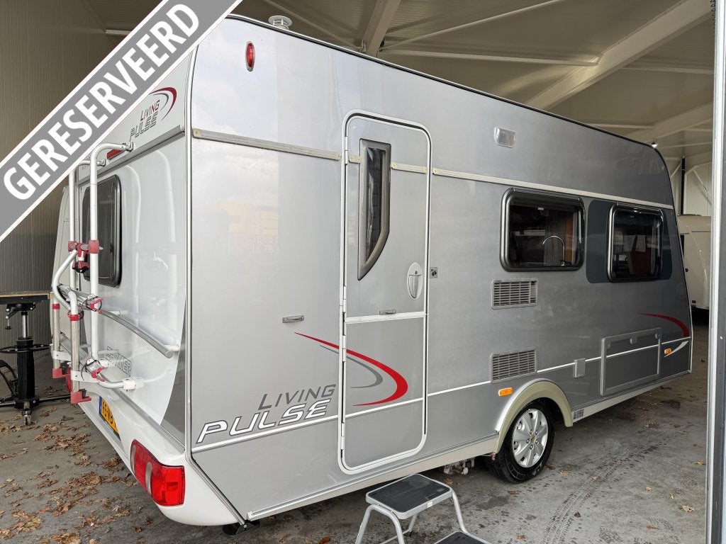 Eriba Living Pulse 440 / voortent / mover, Caravans en Kamperen, Caravans, Bedrijf, Eriba, 1000 - 1250 kg, Dwarsbed