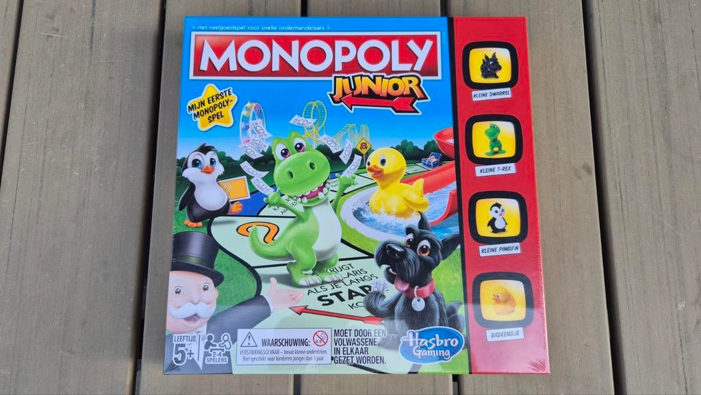 Monopoly Junior - Mijn Eerste Monopoly Spel, Een of twee spelers, Ophalen of Verzenden, Nieuw, Hasbro Gaming