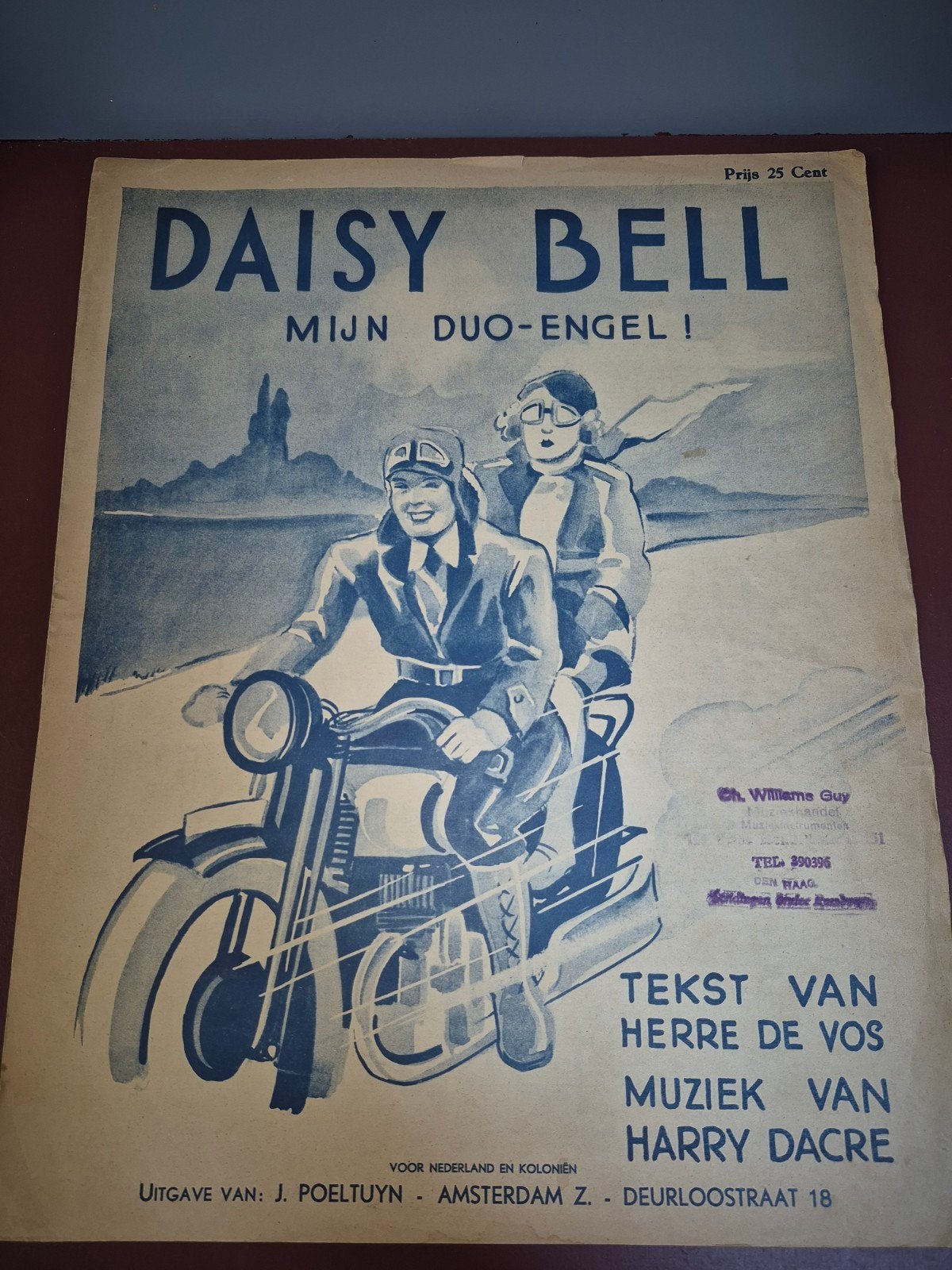Daisy Bell: Mijn Duo-Engel! - Antiek bladmuziek, Muziek en Instrumenten, Ophalen of Verzenden