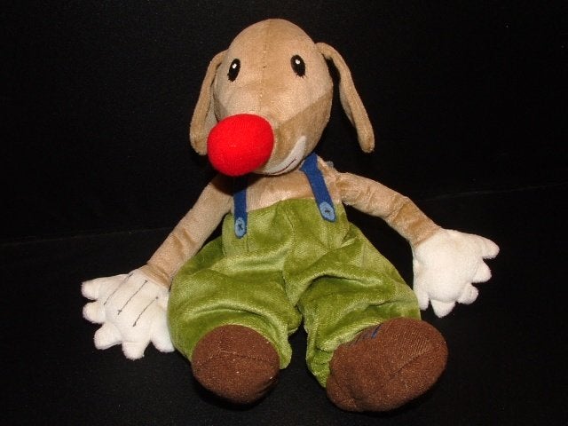 IKEA HOND KLAPPAR CIRKUS VELOURS BEIGE MET GROENE, Ophalen of Verzenden, Nieuw, Overige typen