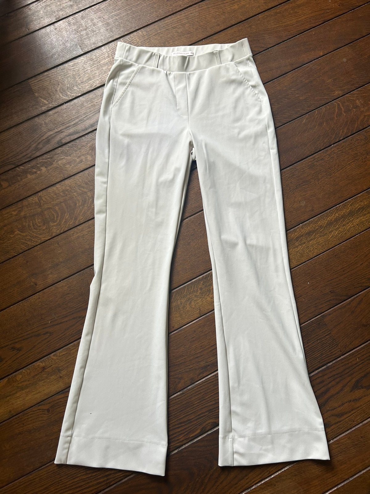 Crème, Kit Studio Anneloes Flair bonded trousers, broek in S, Verzenden, Beige, Zo goed als nieuw, Maat 36 (S)