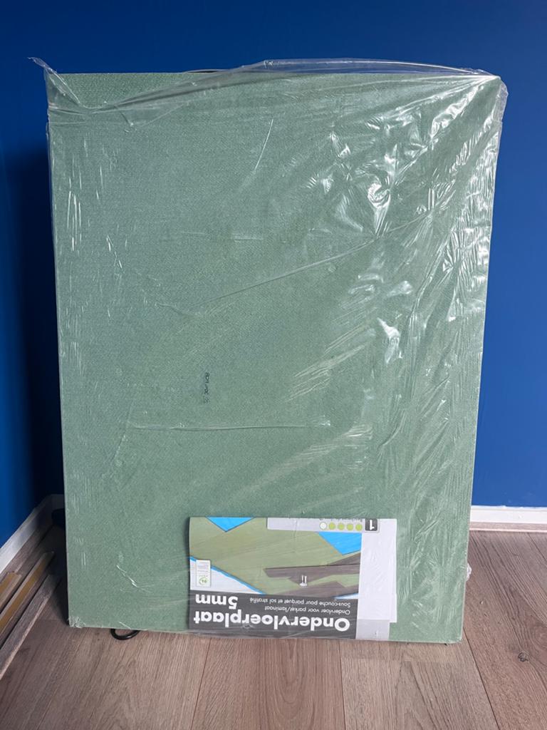 Groene ondervloerplaten 5 mm, Ophalen, Overige materialen, 30 cm of meer, 50 tot 150 cm