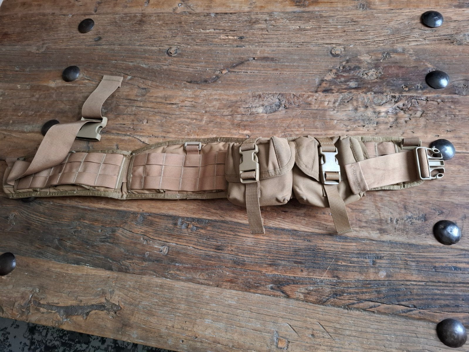 Combat belt desert, Ophalen of Verzenden, Landmacht, Nederland, Kleding of Schoenen