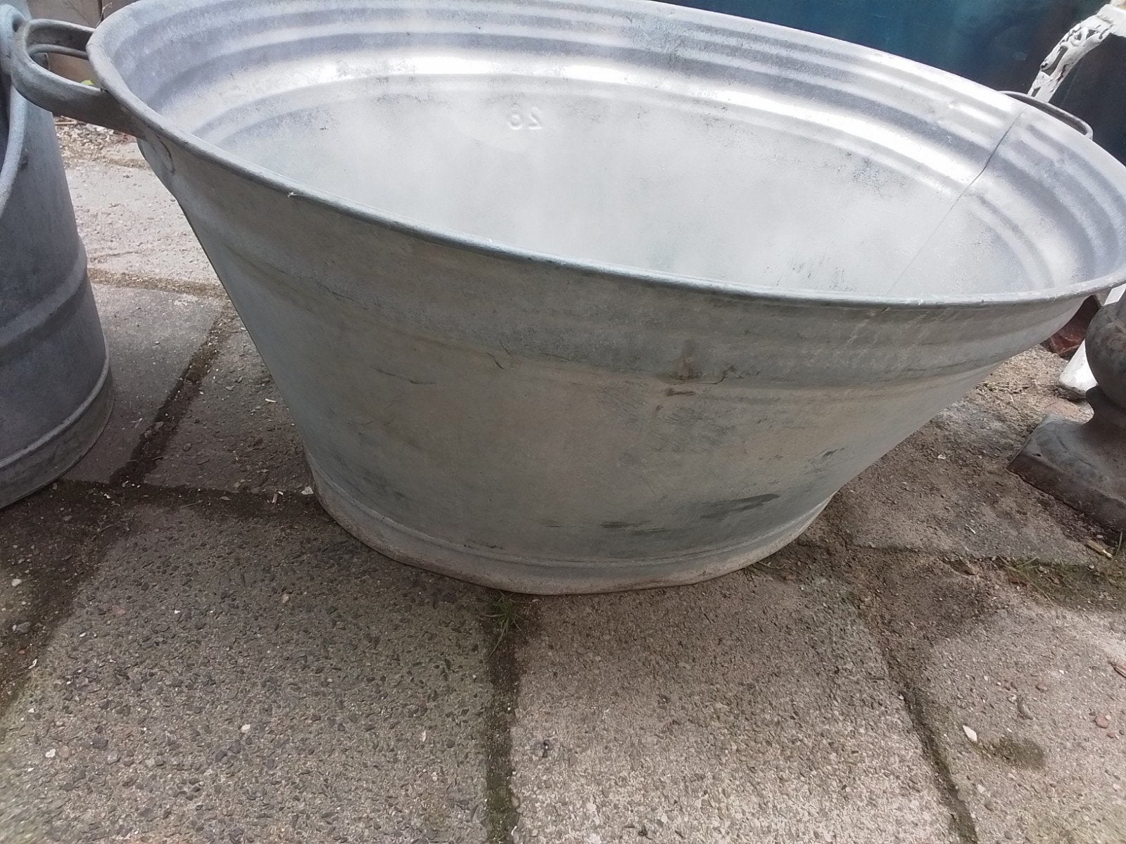 Grote waterdichte zinken teil - 75x60x33 cm, Ophalen