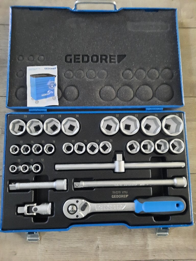 Gedore 6 kant ratel/doppenset. NIEUW!!, Doe-het-zelf en Verbouw, Gereedschap | Handgereedschap, Ophalen of Verzenden, Nieuw, Gereedschapsset