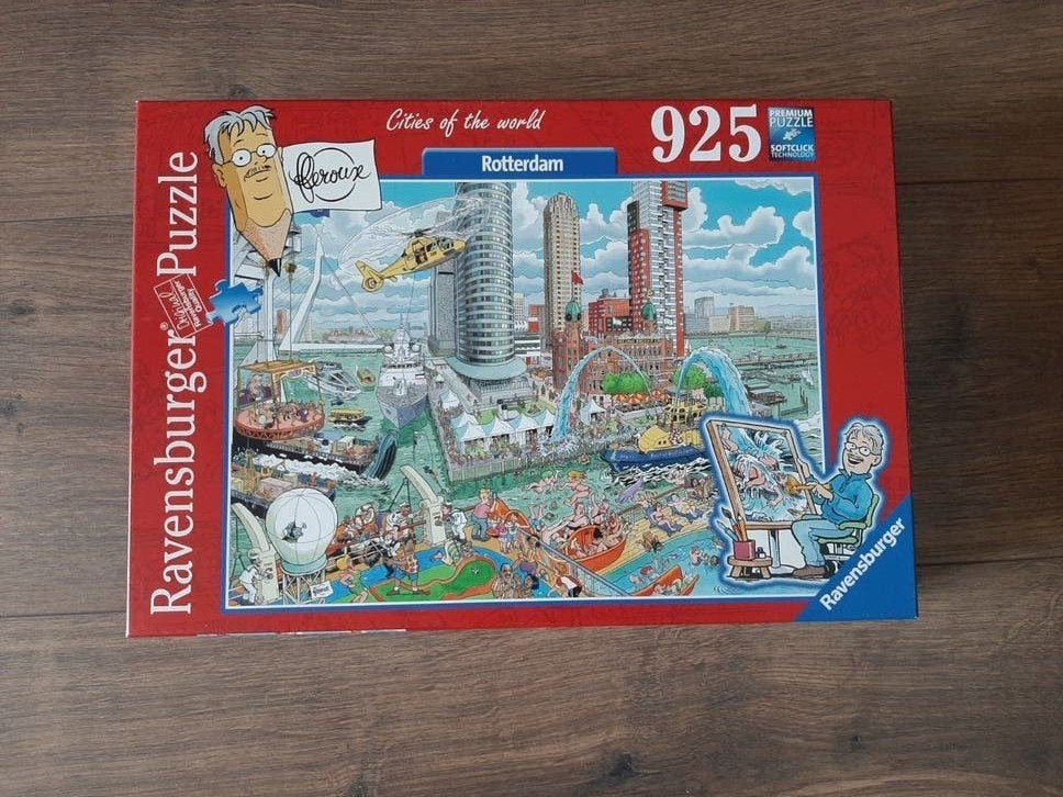 Cities of the world Rotterdam, Hobby en Vrije tijd, Ophalen of Verzenden, 500 t/m 1500 stukjes, Zo goed als nieuw, Legpuzzel