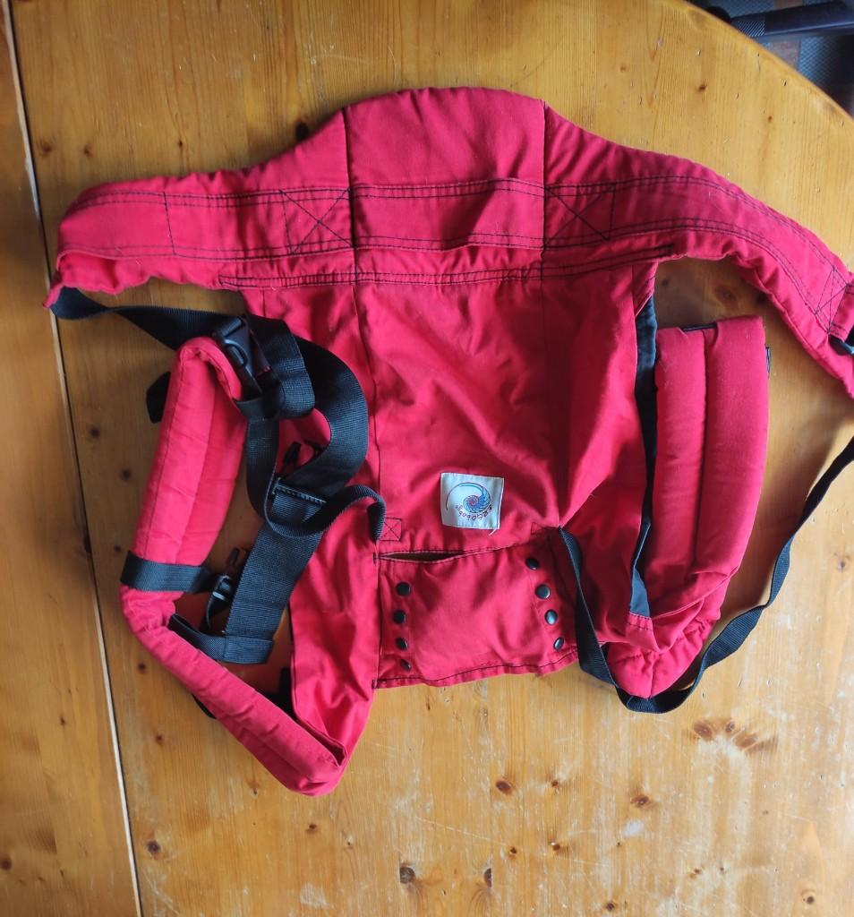 Ergobaby draagzak v.a. geboorte, rood, buikdrager, Overige merken, Gebruikt, Ophalen of Verzenden, Buik