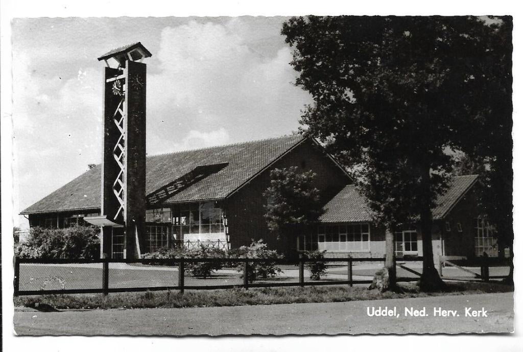 U55 Uddel Ned Herv Kerk, Ophalen of Verzenden, 1960 tot 1980, Ongelopen, Gelderland