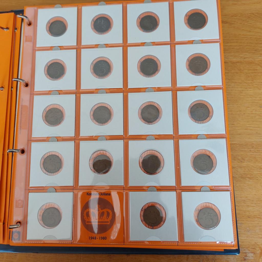 Complete set Nederlandse 5 cent munten Koningin Juliana, Ophalen of Verzenden, Koningin Juliana, 5 cent, Setje