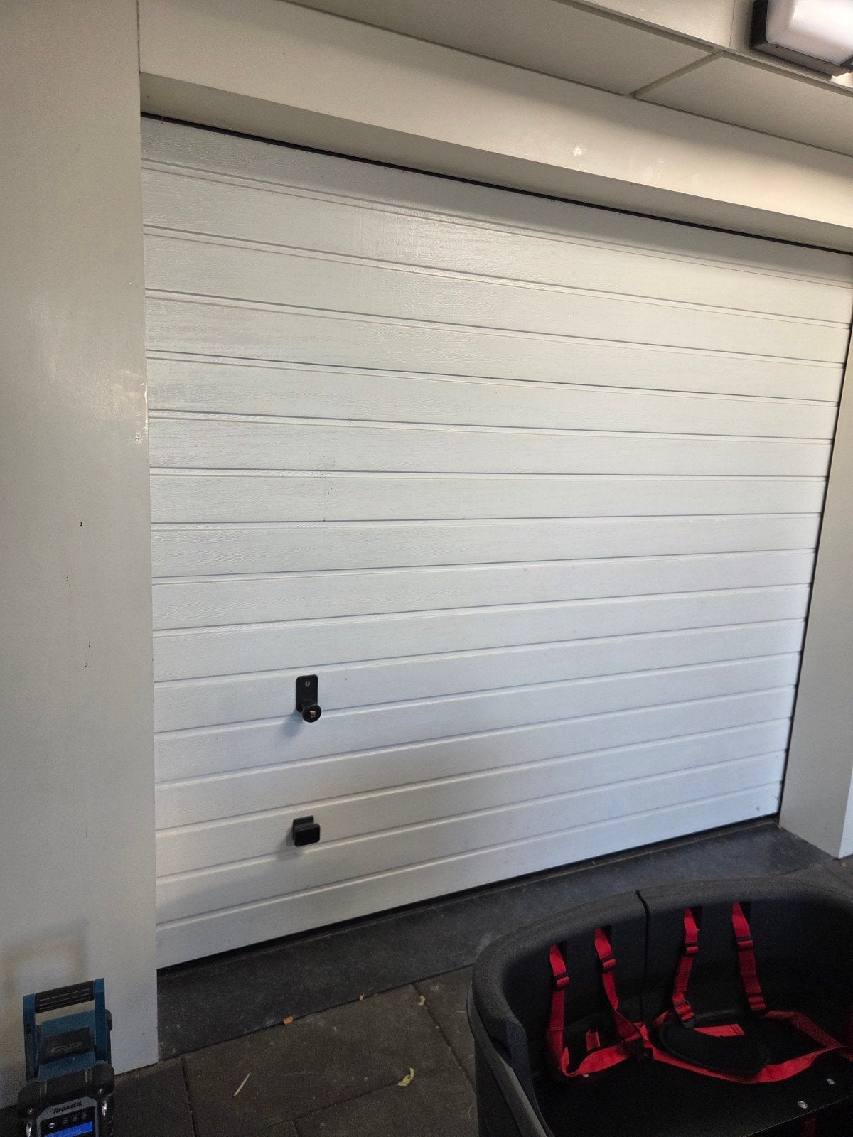 Garagedeur met motor, Ophalen, Gebruikt, 225 cm of meer, Overige typen