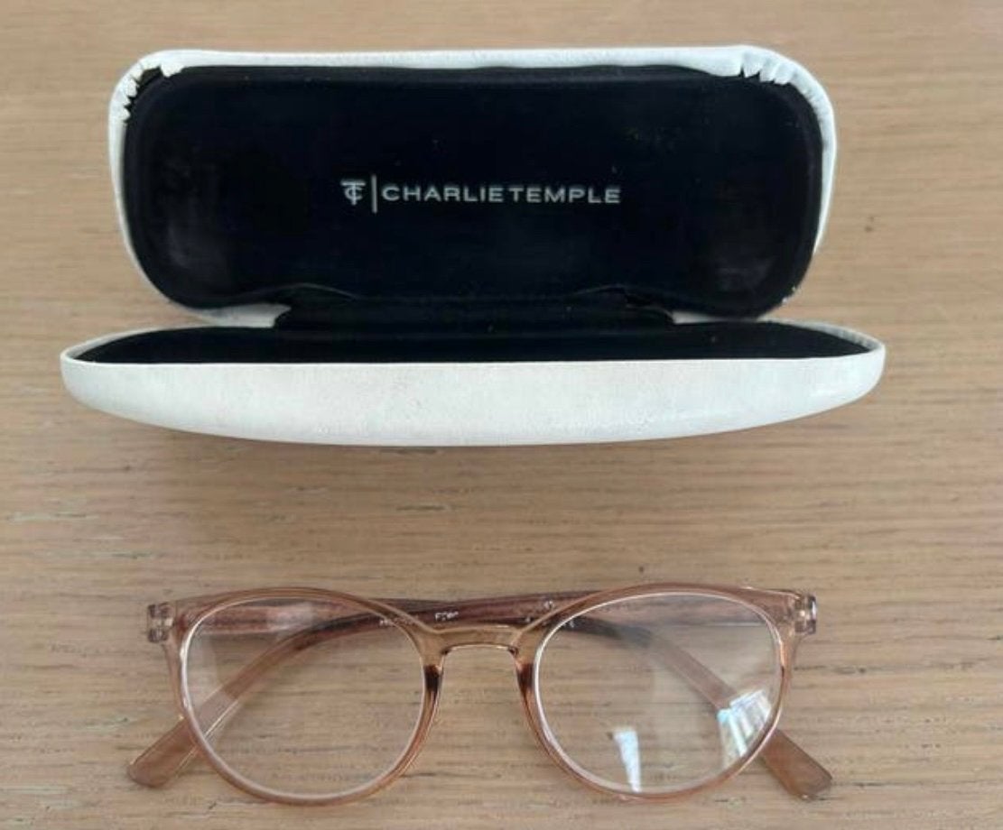 Charlie temple bril met koker, Overige merken, Overige kleuren, Ophalen of Verzenden, Zo goed als nieuw