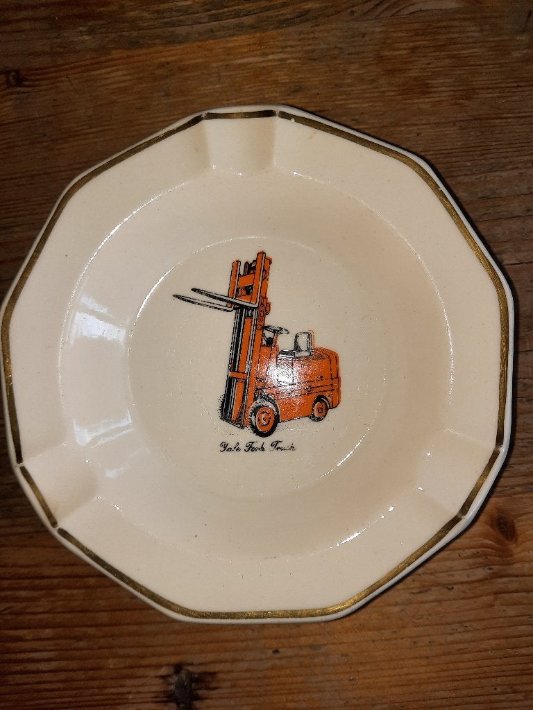 Vintage Yale Fork Truck asbak Petrus Regout Maastricht, Ophalen of Verzenden
