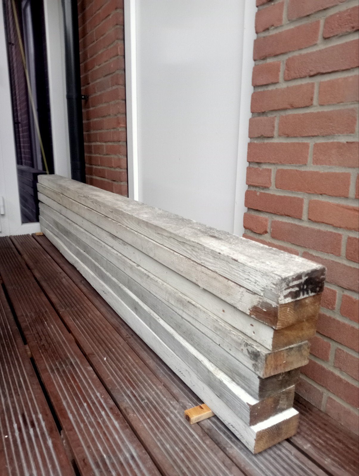 Houten balken, Ophalen