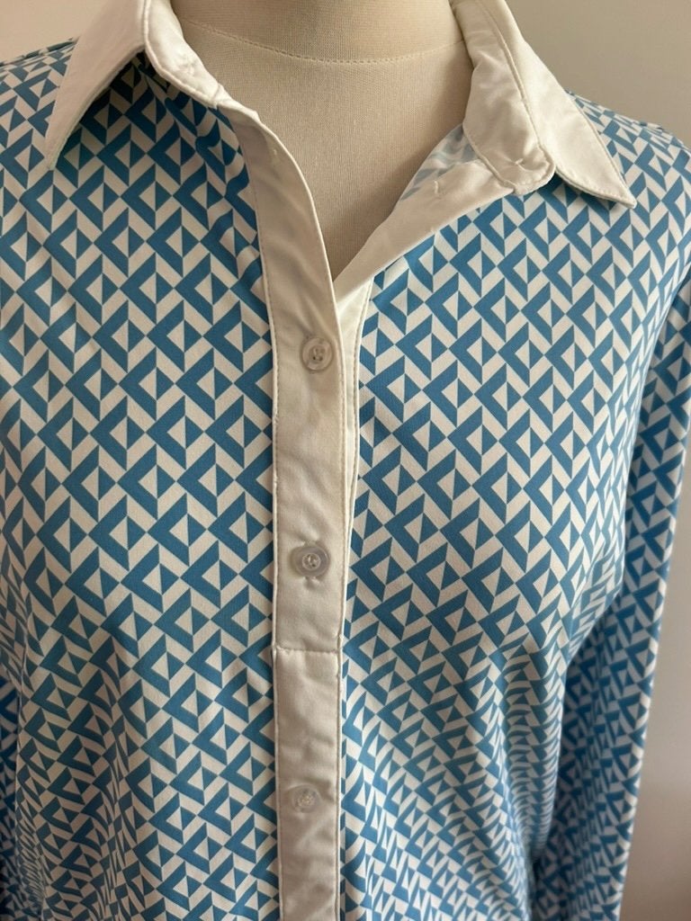 Tramontana maat M blauwe retro blouse top 3580, Kleding | Dames, Maat 38/40 (M), Blauw, Tramontana, Tramontana