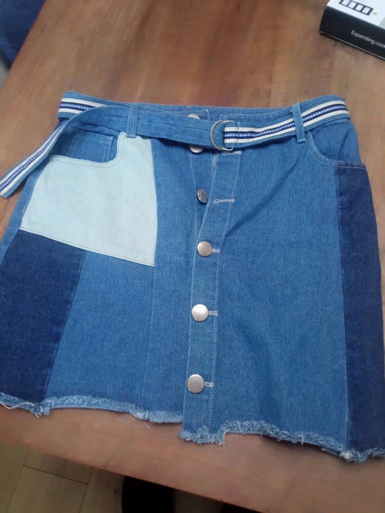 Spijkerrok  met drukknopen  Suncoo maat 40, Blauw, Ophalen of Verzenden, Suncoo, Maat 36 (S)