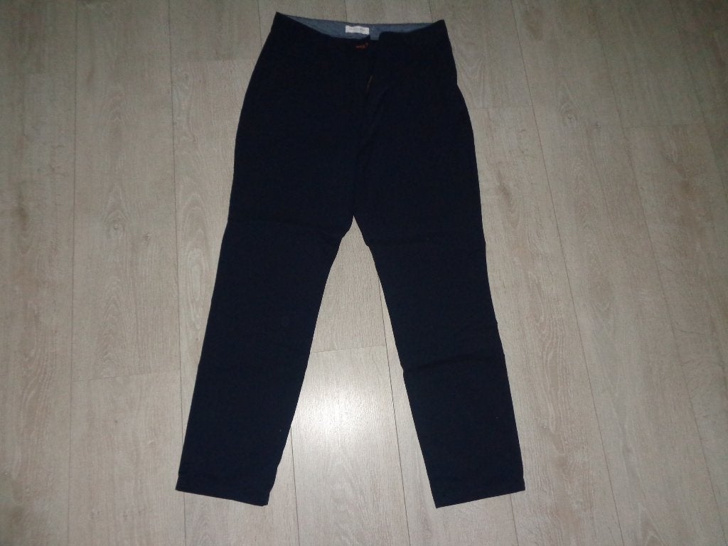 Donkerblauwe damesbroek van christian berg, maat 42, Blauw, Maat 42/44 (L), Ophalen of Verzenden, Zo goed als nieuw