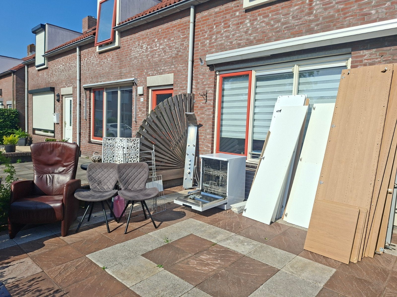 Vaatwasser, fauteuil, stoelen, douchepaneel en kasten, Witgoed en Apparatuur, Gebruikt, 60 cm of meer, Ophalen of Verzenden, 85 tot 90 cm