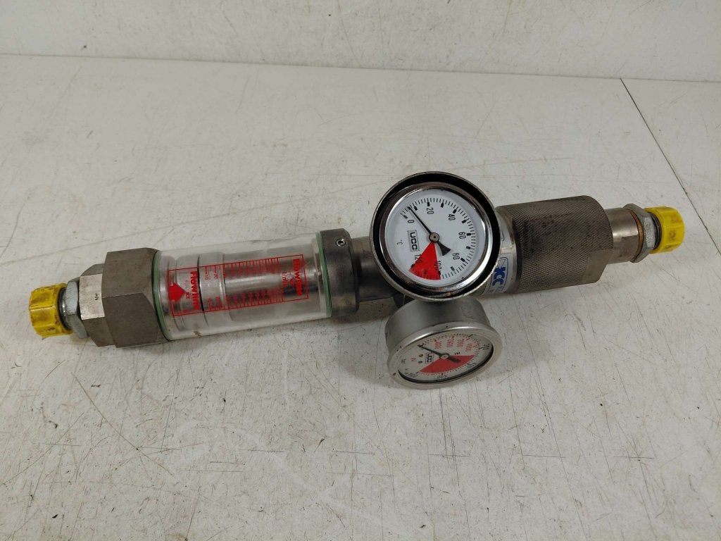 Parker 4121 flow meter 10-110 [ltr./min.] 3/4" aansluiting., Niet ingevuld, Niet ingevuld, Ophalen of Verzenden, Zo goed als nieuw