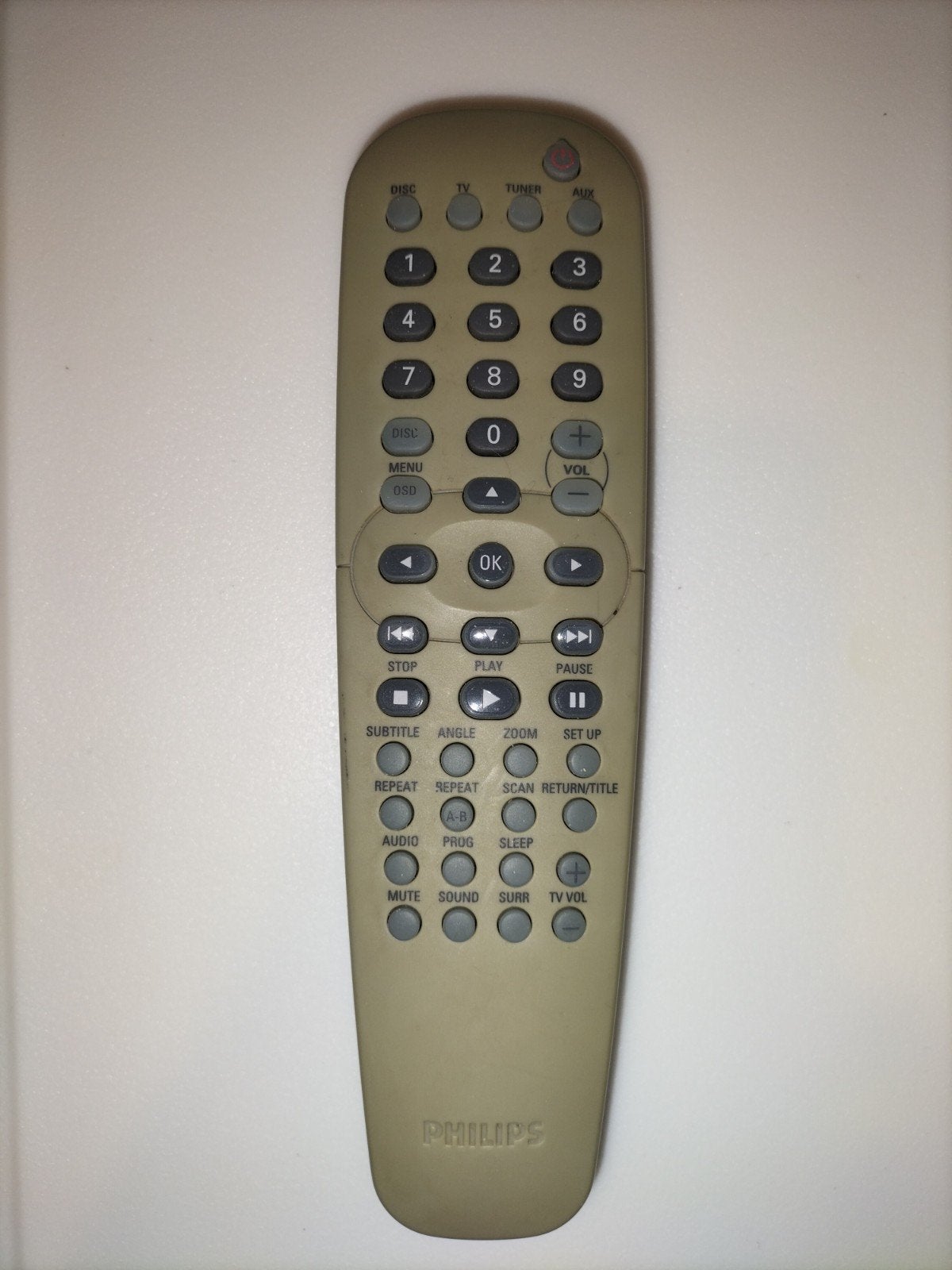 Philips RC19245011 Afstandsbediening DVD/HDD Recorder, Ophalen of Verzenden, Gebruikt, Origineel, Dvd