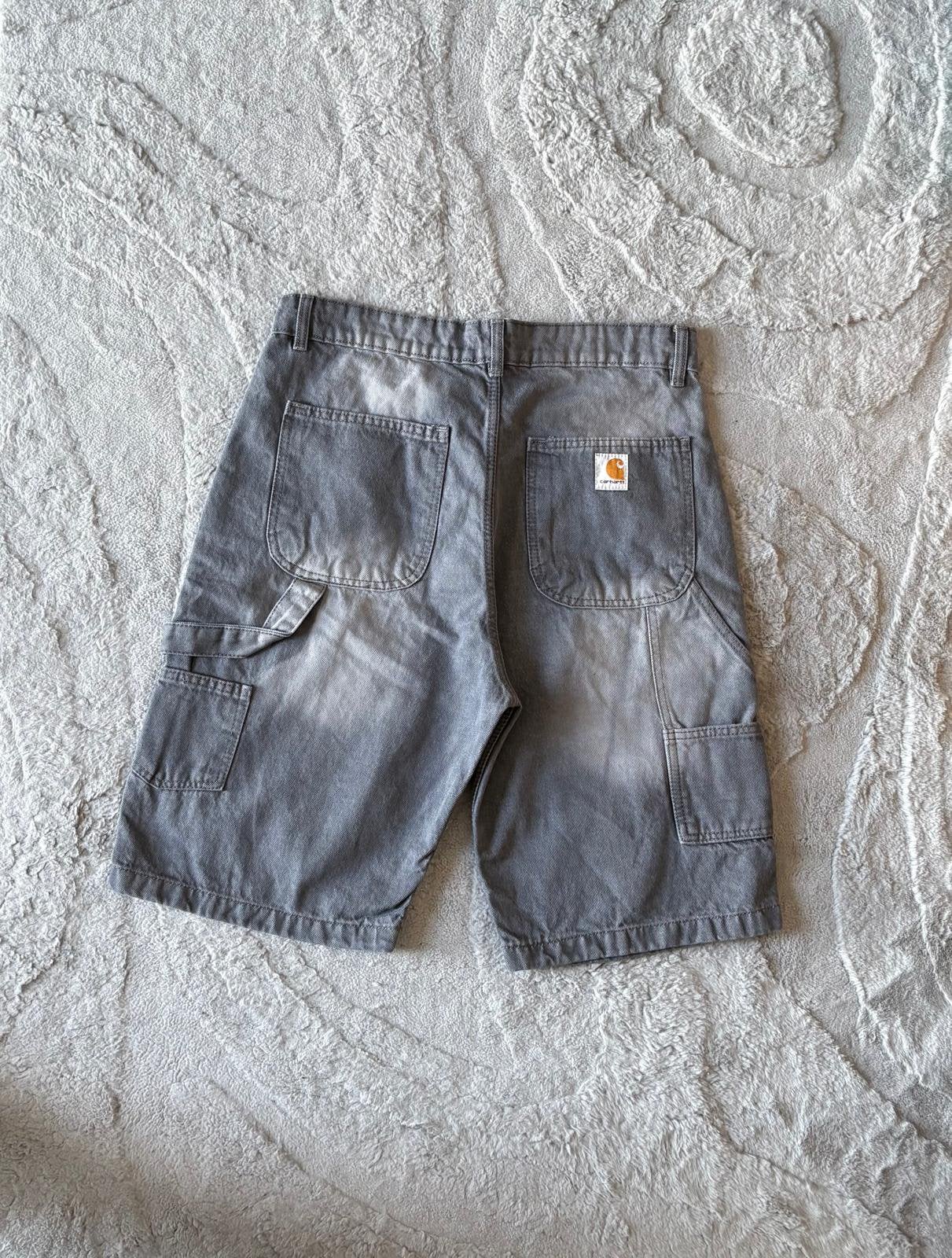 Carhartt Denim Relaxed Fit Shorts - Maat W34 / L - Grijs, Verzenden, Zo goed als nieuw, Grijs, W33 - W34 (confectie 48/50)