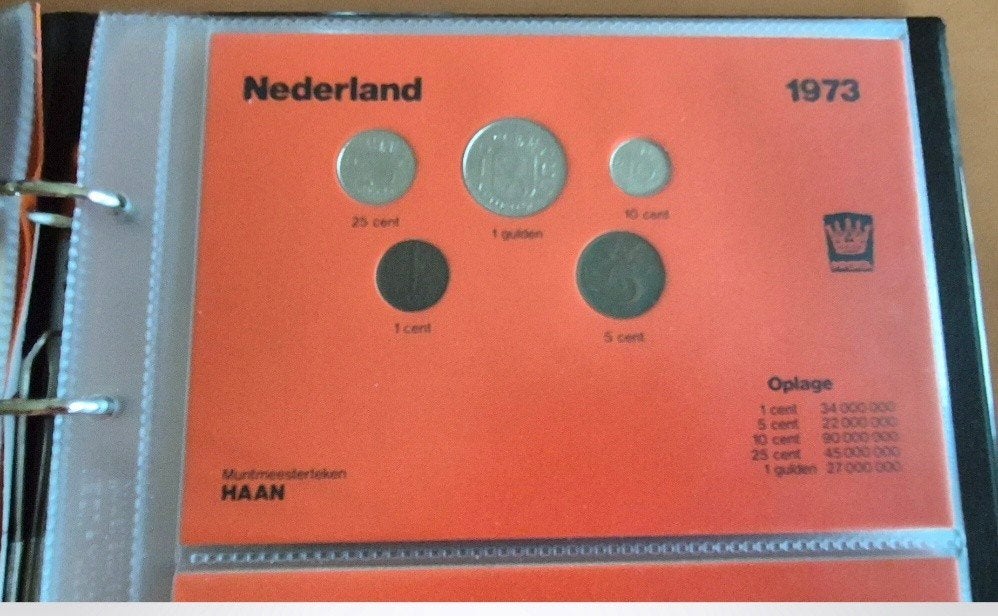 Nederlandse muntenset 1973, Koningin Juliana, Postzegels en Munten, Ophalen of Verzenden, Koningin Juliana, Setje