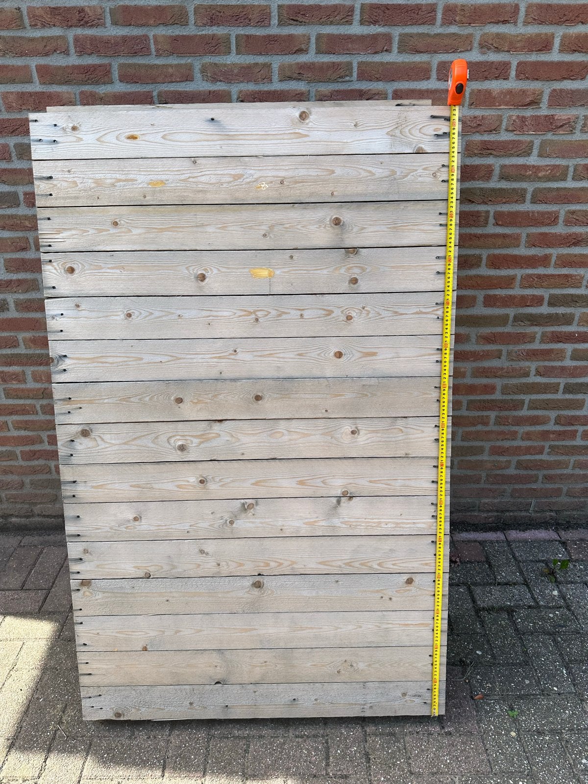 Houten palletschotten x2 en samengesteld houten paneel, Ophalen, Minder dan 3 meter, Hout, 1 tot 2 meter