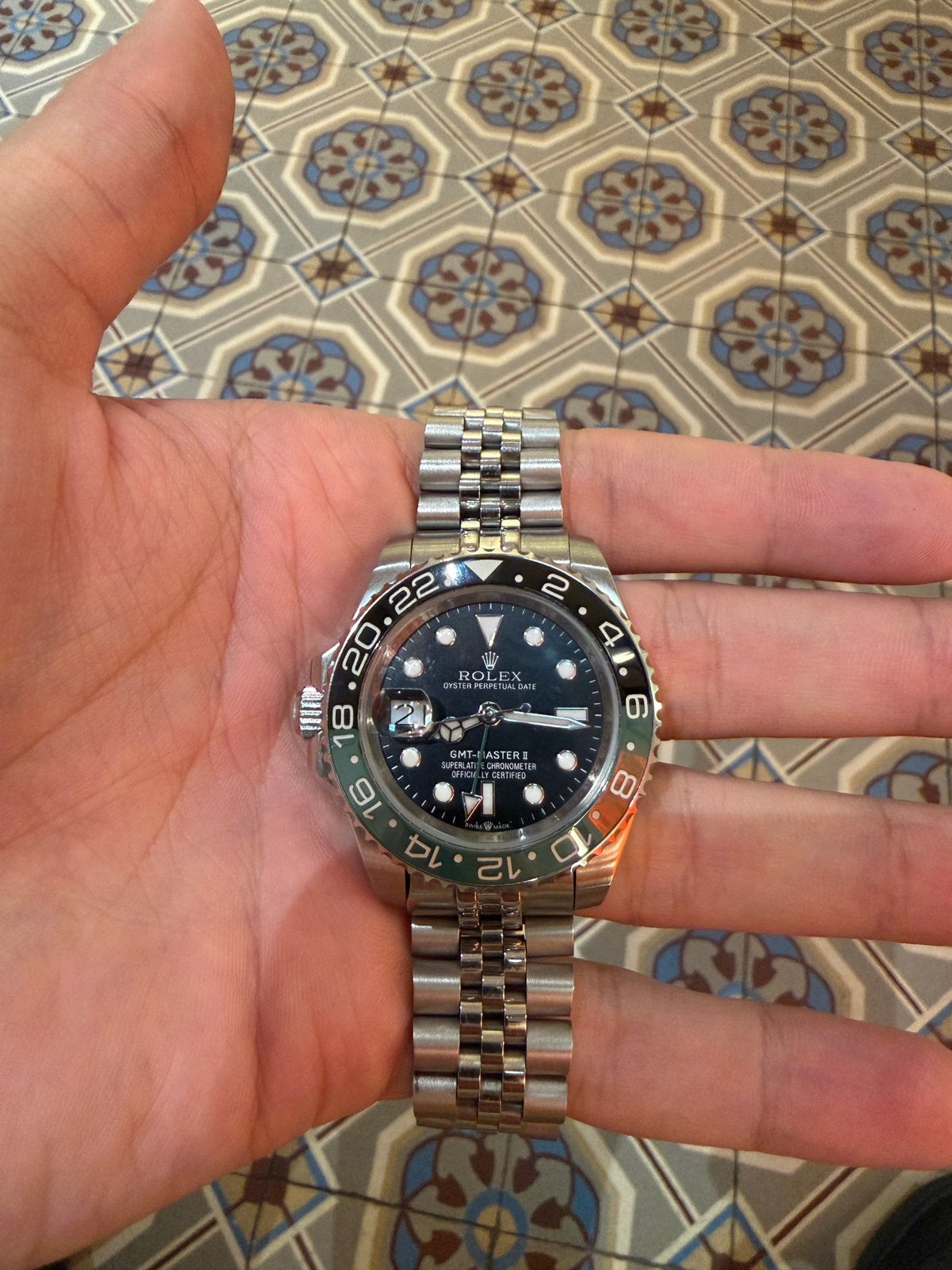 Rolex GMT master 2 Sprite, Ophalen of Verzenden, Zo goed als nieuw, Staal, Rolex