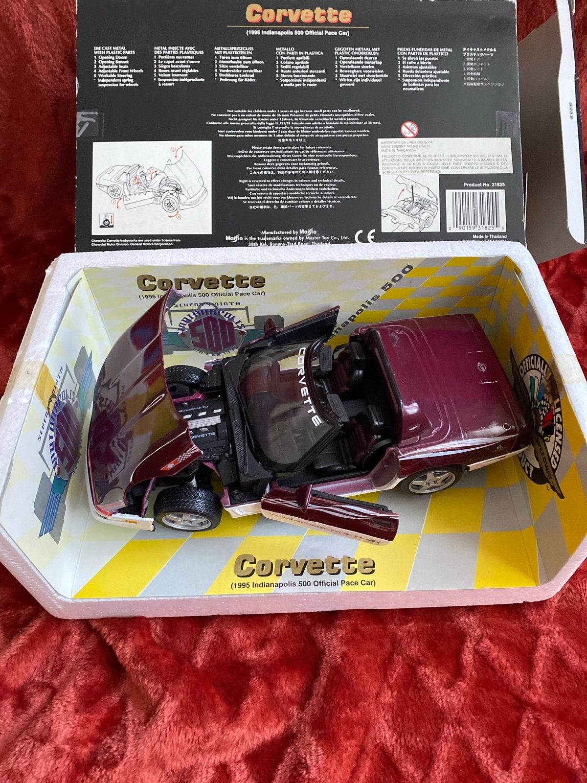 Corvette  (1995 Indianapolis 500 Official Pace Car) model, Ophalen of Verzenden, Zo goed als nieuw, Overige typen