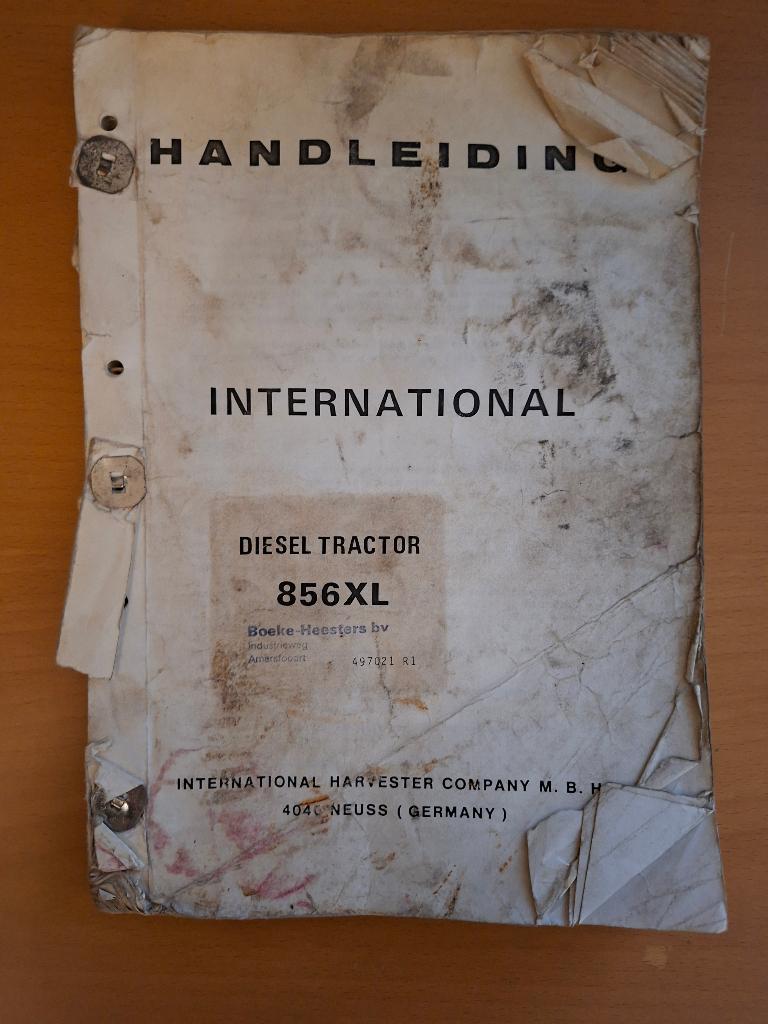 Handleiding International 856XL, Ophalen of Verzenden, Gelezen, Tractor en Landbouw